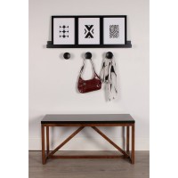 Kate and Laurel Levie Modern Wall Shelf Picture Frame Holder   
